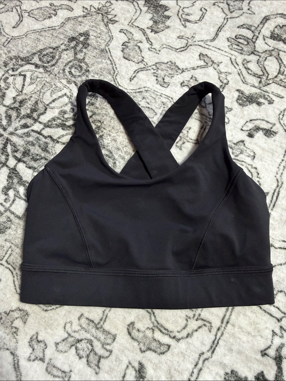 lululemon athletica Black Cross-Back Sports Bra